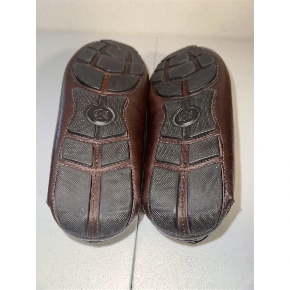 GH Bass & Co Men's Bass Wheldon Weave Loafers Size 11 1/2 Brown Leather Preppy
